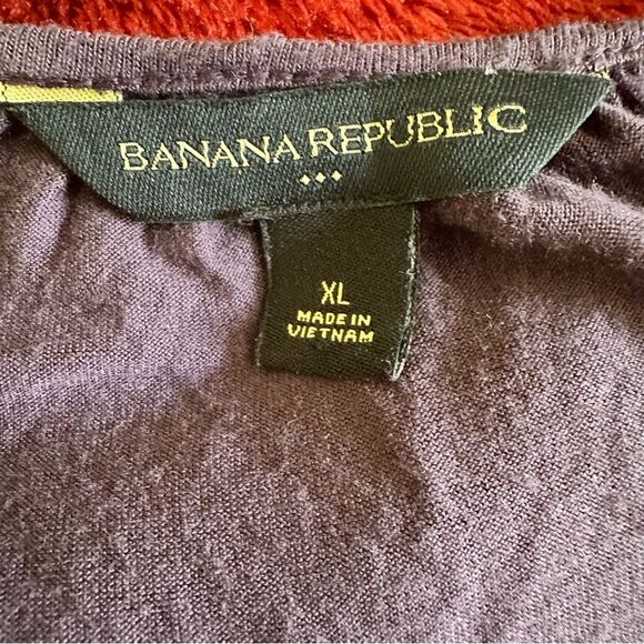 Banana Republic Purple Low V-Neck Wrap Blouse with Shoulder Design XL - Picture 3 of 8